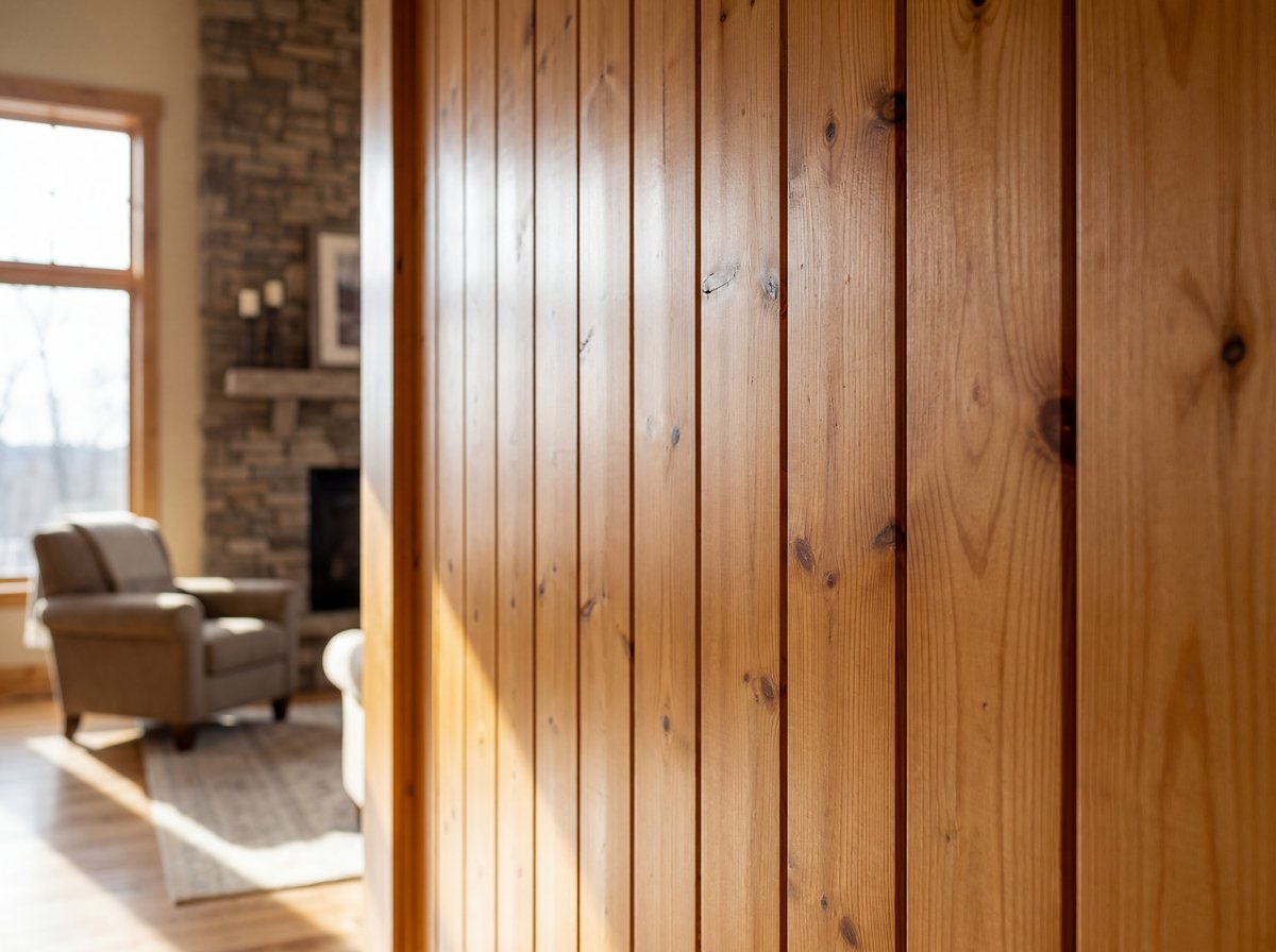 Machimbre de madera de pino para acabados interiores y revestimientos